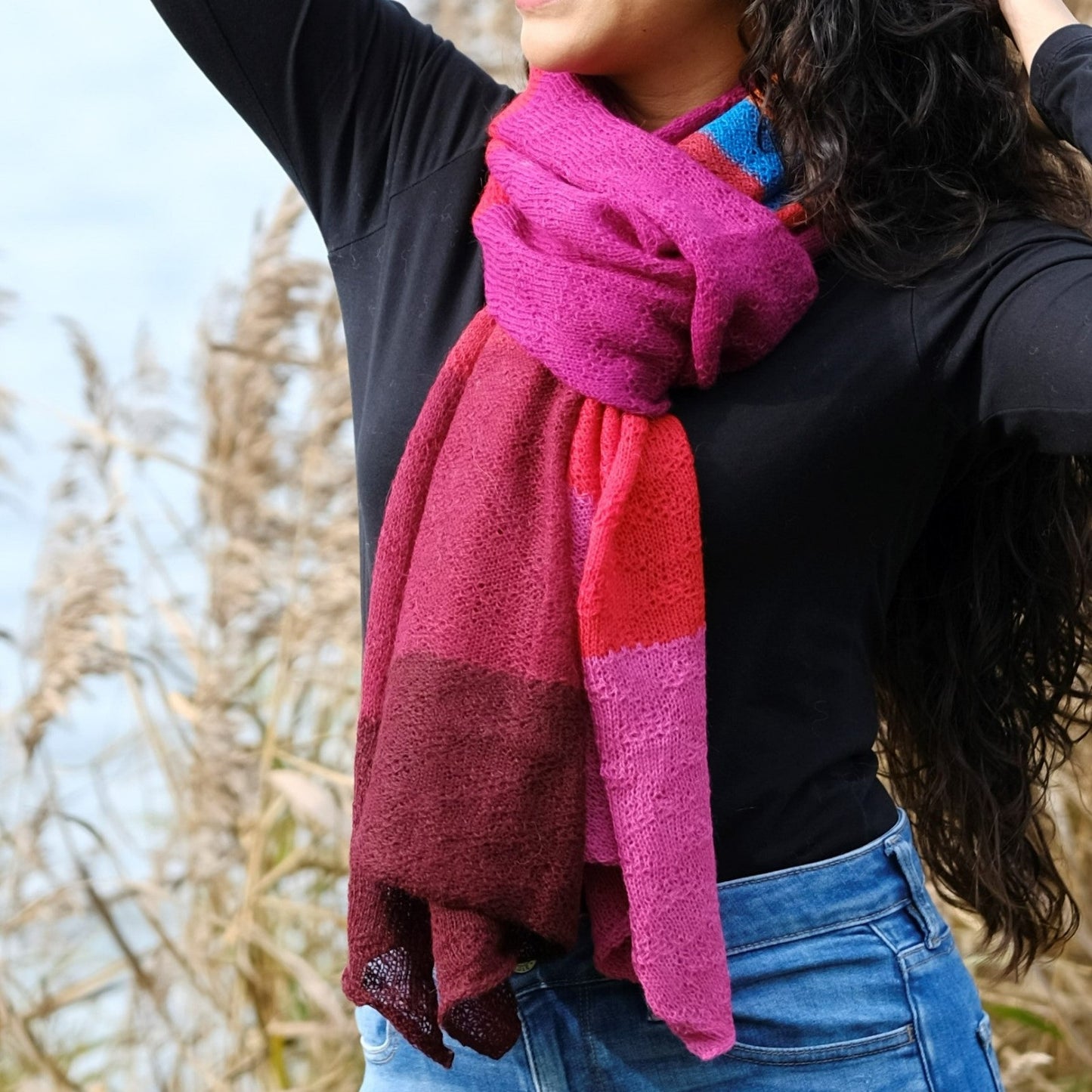 ALPAKA STRICKSCHAL TARIJA