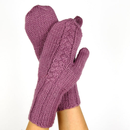 ALPAKA FAUSTHANDSCHUHE ZOPFMUSTER KAIA