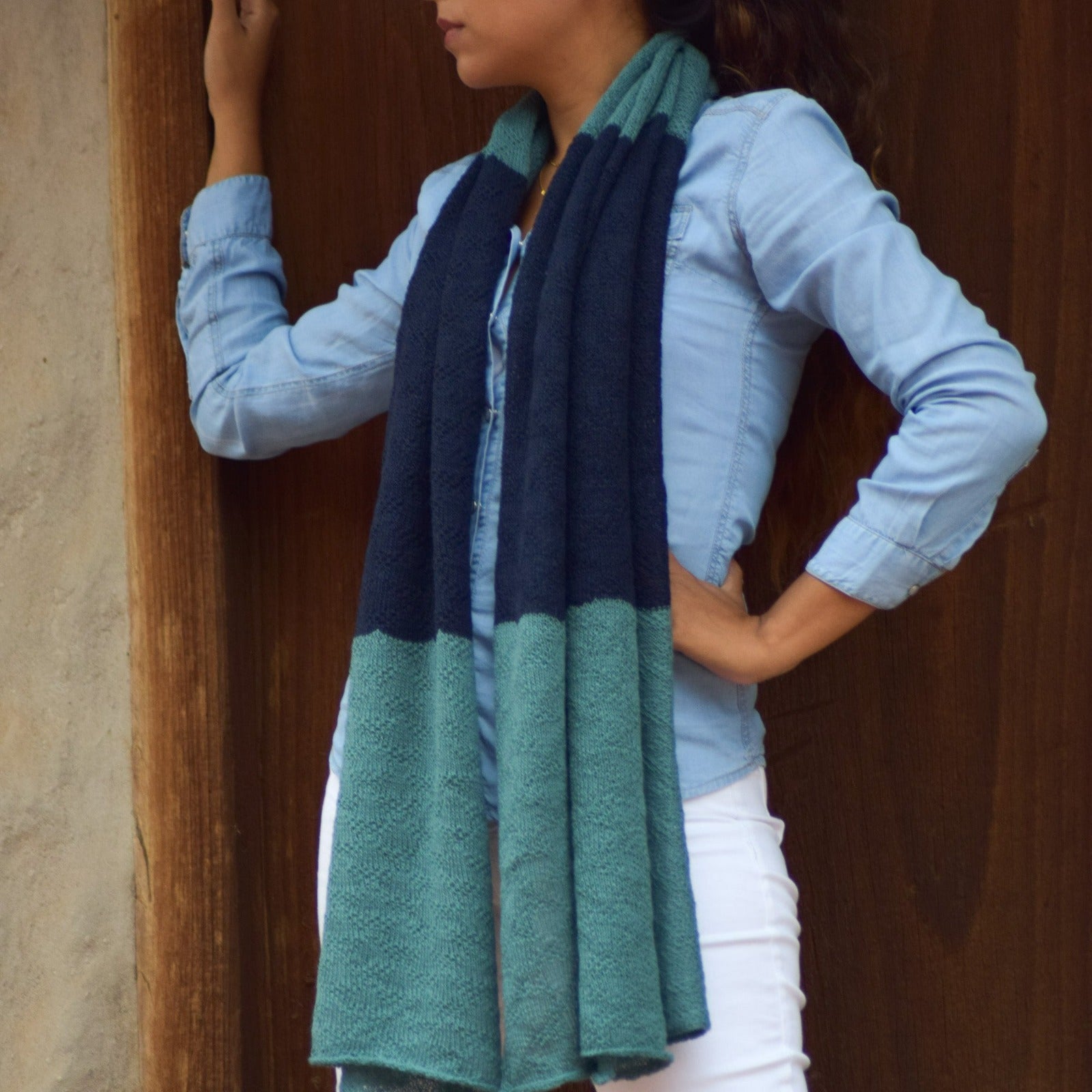 ALPAKA STRICKSCHAL SUCRE