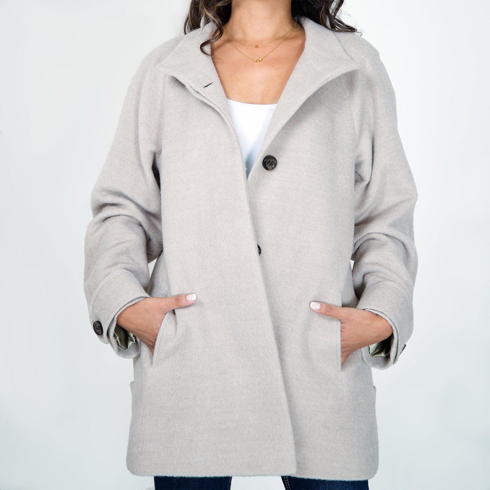 ALPACA LADIES SHORT COAT CECI