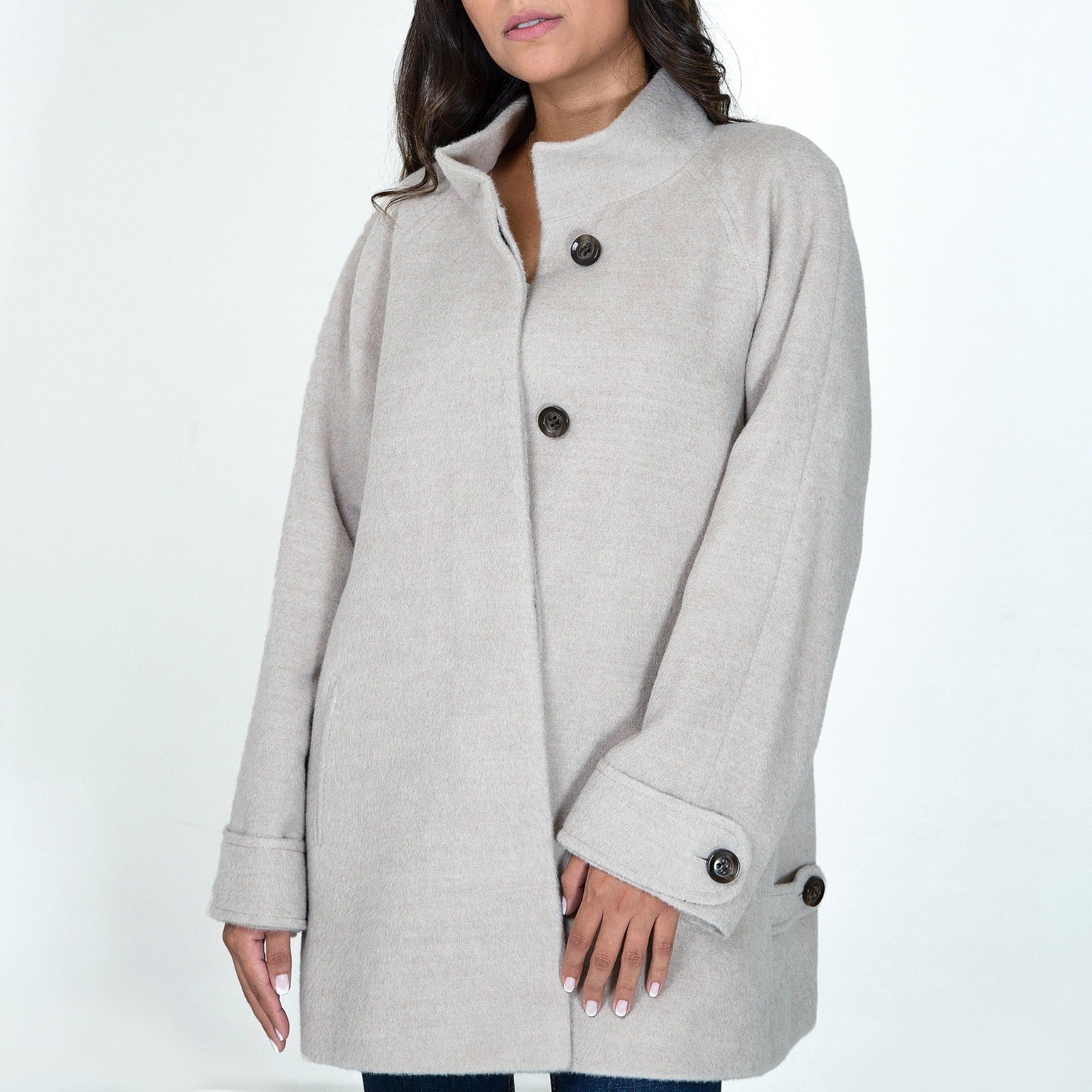 ALPACA LADIES SHORT COAT CECI