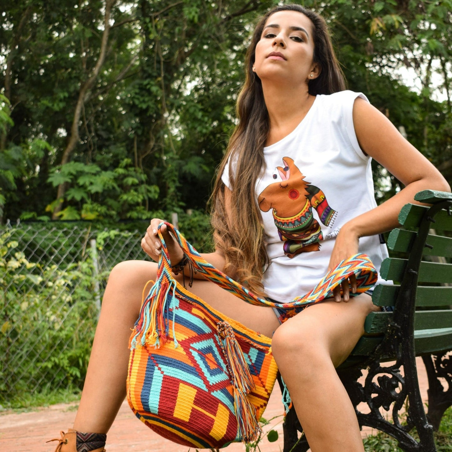 BAUMWOLLE WAYUU BAG MEDELLIN